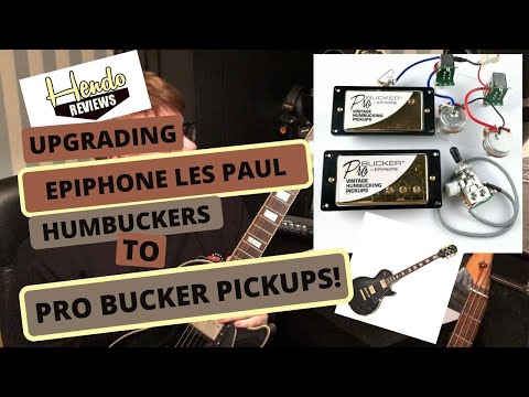 Upgrading Epiphone Les Paul Guitar HumBuckers To ProBucker Pickups