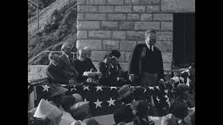 Theodore Roosevelt Speaking At The Dedication Of Roosevelt Dam (1911 Original Black & White Film)