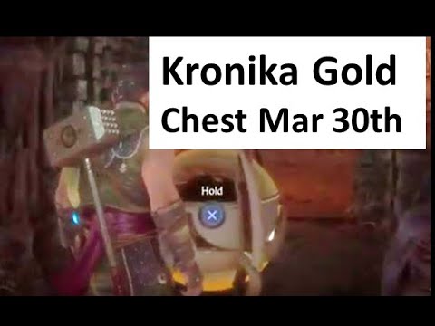 MK11 Kronika Gold Vault Krypt Chest Event (Geras and Kotal), Mar 30 Mortal Kombat 11 (Bonus Find)