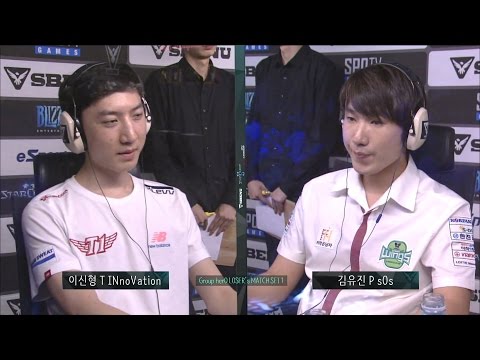 [SBENU SSL 2015] INnoVation vs sOs  RO.16 Group herO Loser's Match set1 -EsportsTV, Starcraft 2
