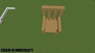 Chair in Minecraft