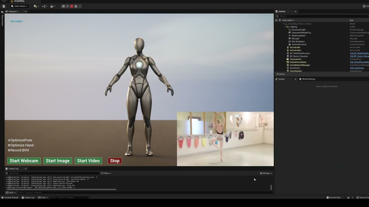 MediaPipe4U: Motion Data Export