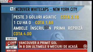 UPZ: Pariu pe goluri in VANCOUVER WHITECAPS – NEW YORK CITY