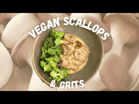 Easy Vegan Scallops & Grits Dinner | RedChef 16 Piece Ceramic Cookware Giveaway
