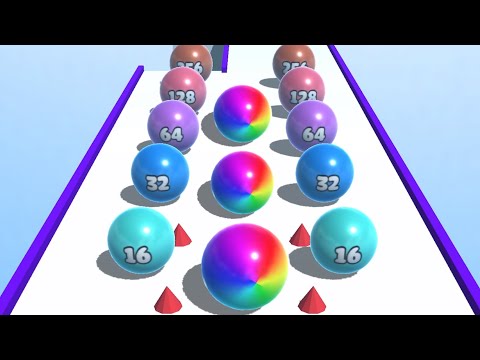 Ball Merge 2048 🟡🟢🔵 BIG UPDATE All Levels Gameplay Walkthrough Android, iOS MAX LEVELS!!!