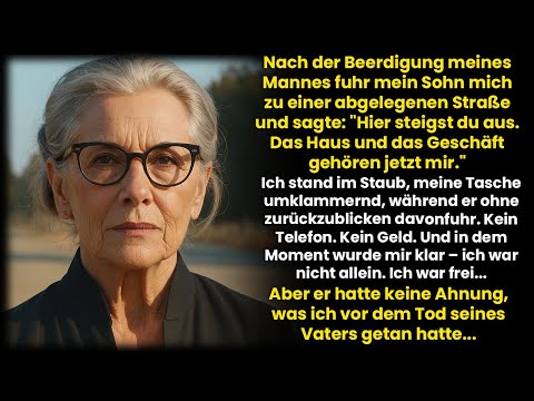 After my husband's funeral, my son drove me down a lonely road and said, "Get out..."