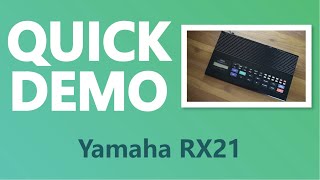 Video thumbnail for Yamaha RX21 Drum Machine - Quick Demo by tafony