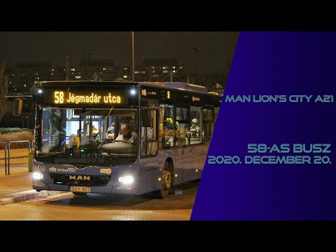 Utazás MAN Lion's Cityvel az 58-as busz vonalán