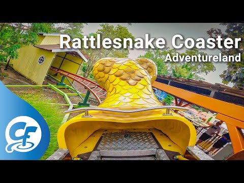 Rattlesnake Coaster front seat on-ride 5K POV @60fps Adventureland Long Island