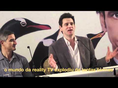 Jim Carrey - Coletiva de imprensa "Os Pinguins do Papai" -