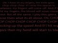 Rusty Cage Knife Song Lyrics 