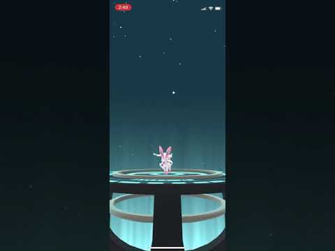 Evolving Eevee into Sylveon (name trick) [Pokémon Go] #shorts
