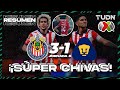 Resumen y goles | Chivas 3-1 Pumas | CL2024 - Liga Mx J8 | TUDN