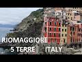Cinque Terre Riomaggiore Walking From The Station To The Sea Liguria Italy