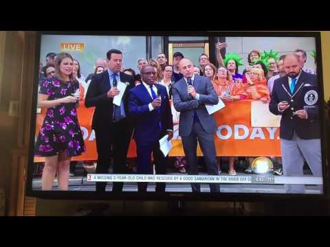 Lucas Wilson Attempts a Guinness World Record on The Today Show - Sept 6, 2016