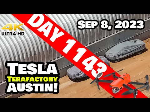 CYBERTRUCK TESTING AT GIGA TEXAS! - Tesla Gigafactory Austin 4K  Day 1143 - 9/8/23 - Tesla Texas