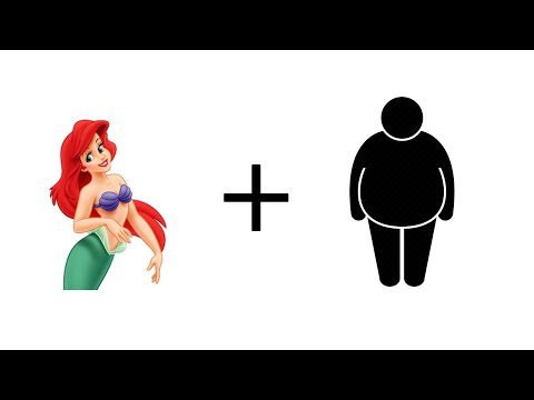 fat + ariel = ??? disney characters fat
