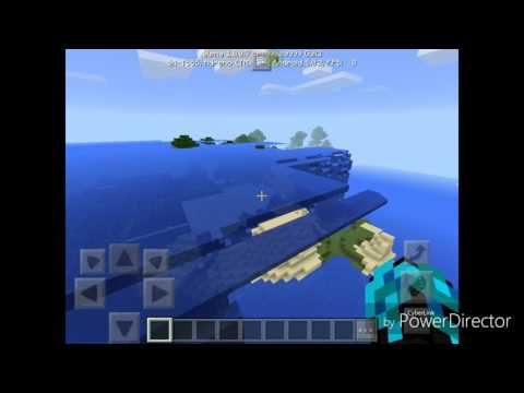 Цунами в minecraft PE без модов! Всего две команды! афигеть!