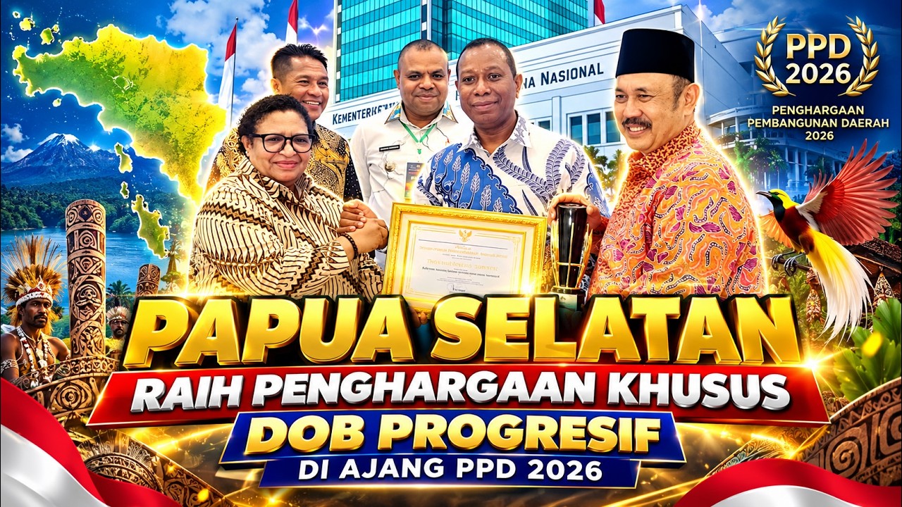 Papua Selatan Raih Penghargaan Khusus Pembangunan Daerah Provinsi DOB Progresif 2026