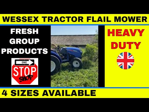 Compact Tractor Flail Mower with Hydraulic Side Shift