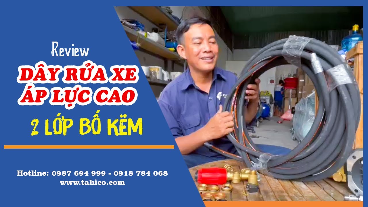 Dây rửa xe áp lực cao 2 lớp bố kẽm 18
