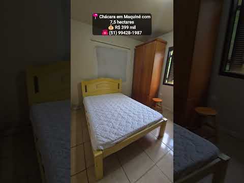 [1148] CHÁCARA EM MAQUINÉ 7,5 HA ESCRITURA, BANANAL E VISTA PARA A LAGOA SEMI-MOBILIADA R$ 399 MIL