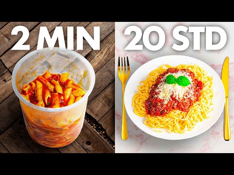 2 Minuten vs 20 Minuten vs 20 Stunden PASTA🍝🇮🇹