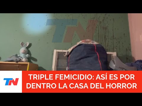 TRIPLE CRIMEN DE FLORENCIO VARELA: el video que muestra la casa del horror por dentro
