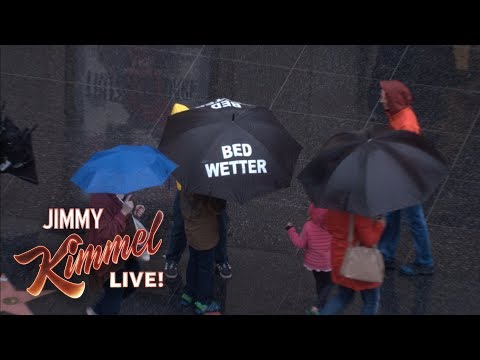 Cousin Sal Pranks LA Pedestrians in the Rain