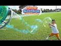 Make Giant Bubbles With Gazillion Power Wand And Bubble Mill Super Sized Bubble Fun With CKN