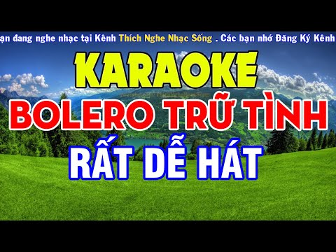 KARAOKE Liên Khúc Trữ Tình Bolero Chọn Lọc - Nhạc Sống Karaoke - Mai Thảo Organ