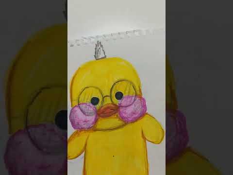 Как нарисовать уточку ЛАЛАФАНФАН - туториал / уточка Лалафан из бумаги #shorts #lalafanfan #drawing