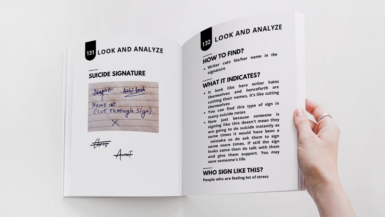 Graphology Signature Analysis Book | Find Someone's Personality With Signature!