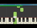 036-Away In The Deep Forest piano roll