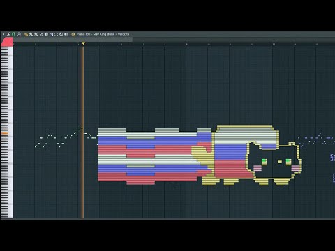 How Does Russian Cat Sounds Like, sounds nyan - MIDI Art
