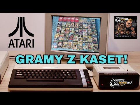 Borsuk Retro Gry TV: ATARI XL/XE - Gramy z KASET MAGNETOFONOWYCH! #1 (Atari 800XL + Magnetofon 1010)