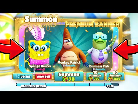How To Unlock PREMIUM BANNER Units In SpongeBob TD..