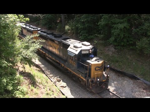 CSX L007 with L008 cars - Summer 2022