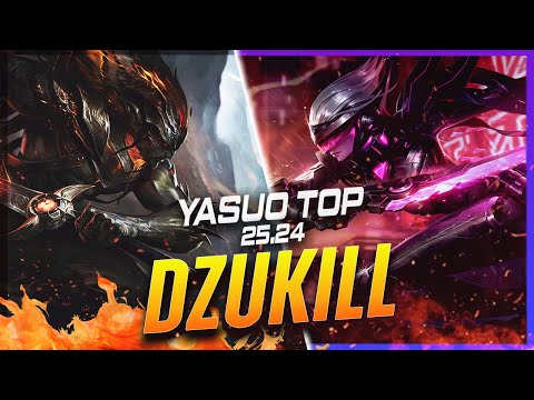Dzukill - Yasuo vs Fiora TOP Patch 25.24 - Yasuo Gameplay