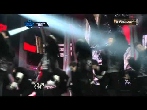 Block B  Nanlina @ M Countdown 120202 Combeck stage