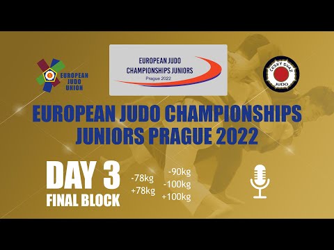 Day 3 FINALS - Commentated - European Judo Championships Juniors Prague 2022
