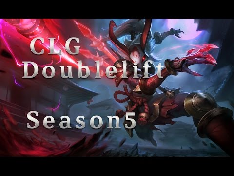 CLG Doublelift Kalista ADC vs Vayne Season 5 Patch 5.2 League of Legends LoL Pro SoloQ