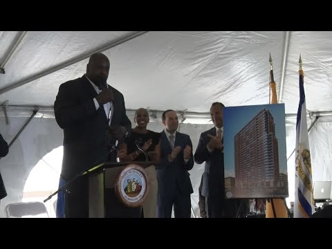 'Shaq Tower' in downtown Newark marks a milestone