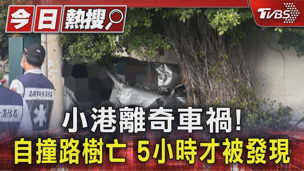 小港離奇車禍! 自撞路樹亡 5小時才被發現|TVBS新聞 @TVBSNEWS01