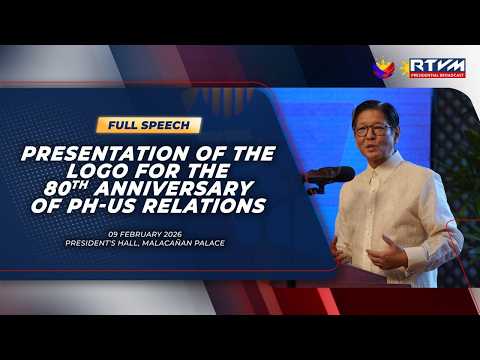 Presentation of the Logo for the 80th Anniversary of PH-US Relations (Speech)