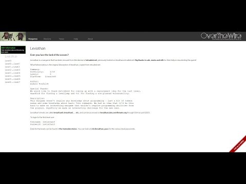 Wargames: OverTheWire 2 - Leviathan (Full Series Walkthrough)