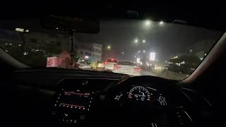 Civic x  night drive  dha lahore  whatsapp status