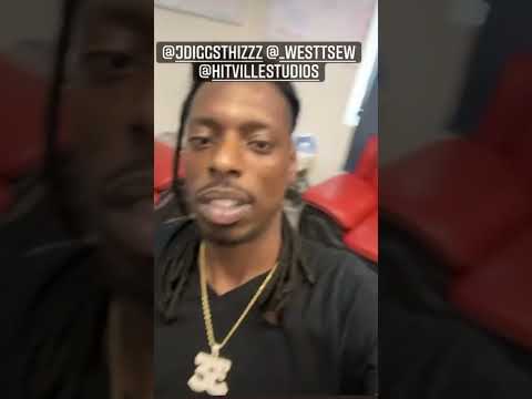 WESTTSEW in the studio with J-Diggs at HellgangHitty Hitville Studios #shorts