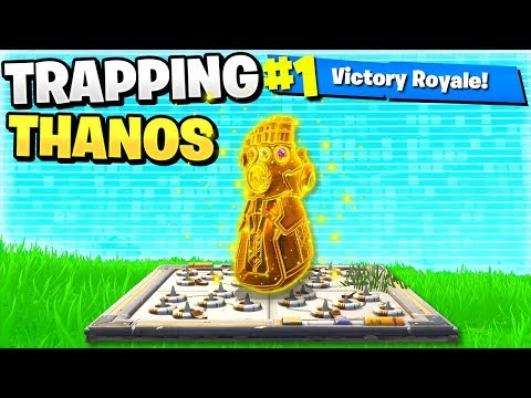 Can you KILL THANOS with a Trap in Fortnite: Battle Royale?!