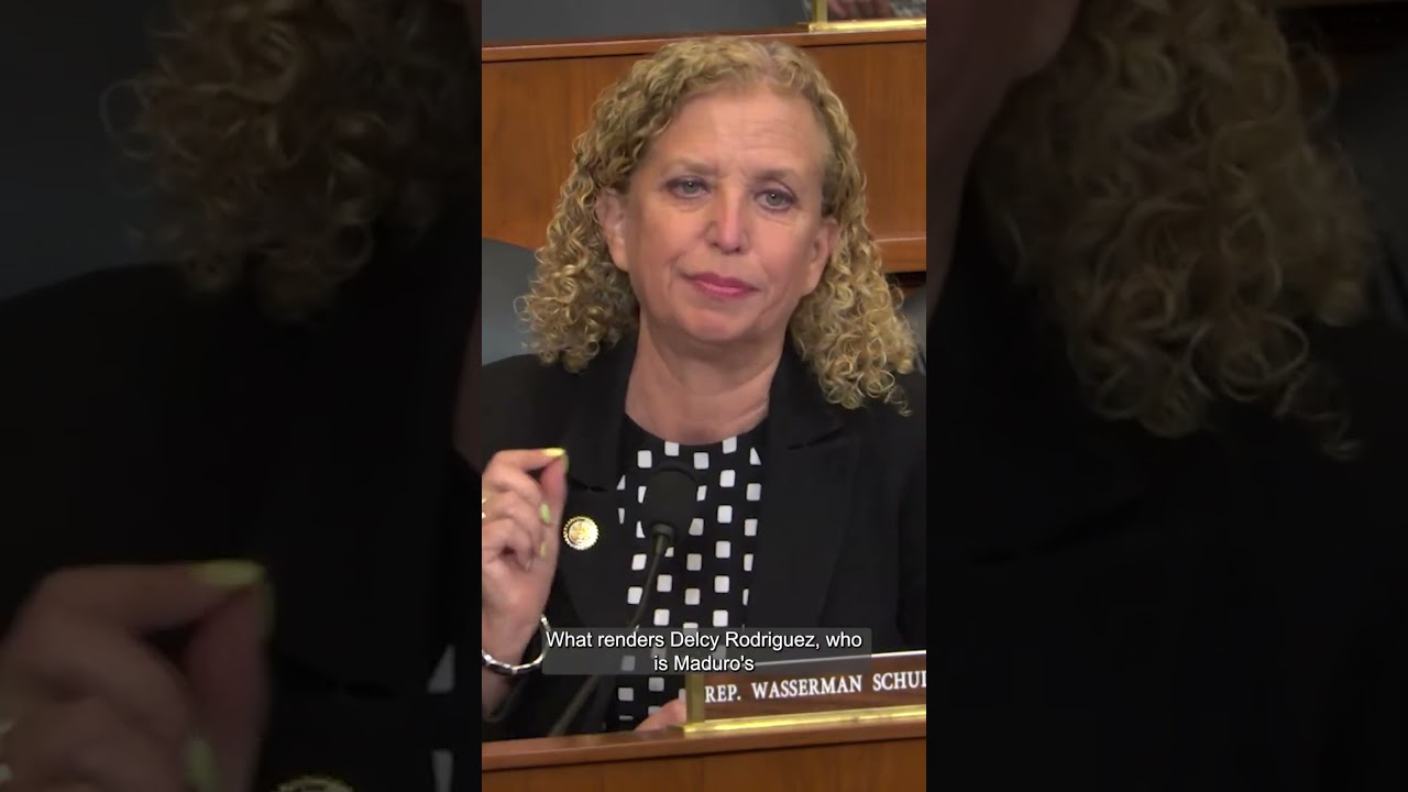 Video: Wasserman Schultz challenges Trump recognition of Rodriguez as Venezuela acting president